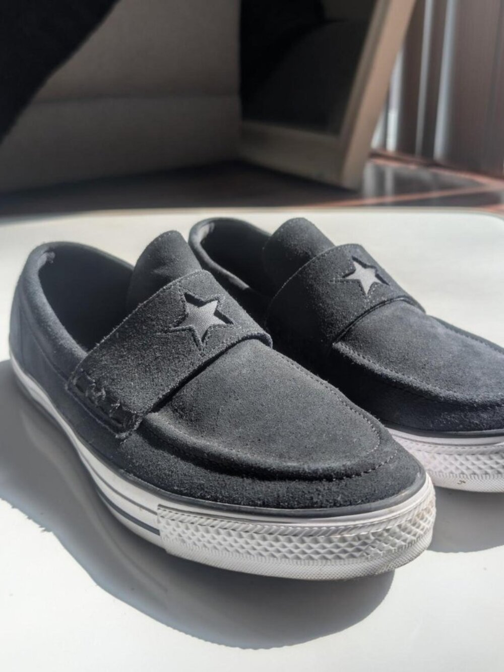 Converse Men's Black Loafers Size US 11.5